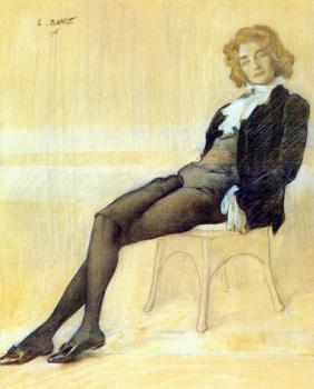 Leon Bakst : The poet zinaida gippius